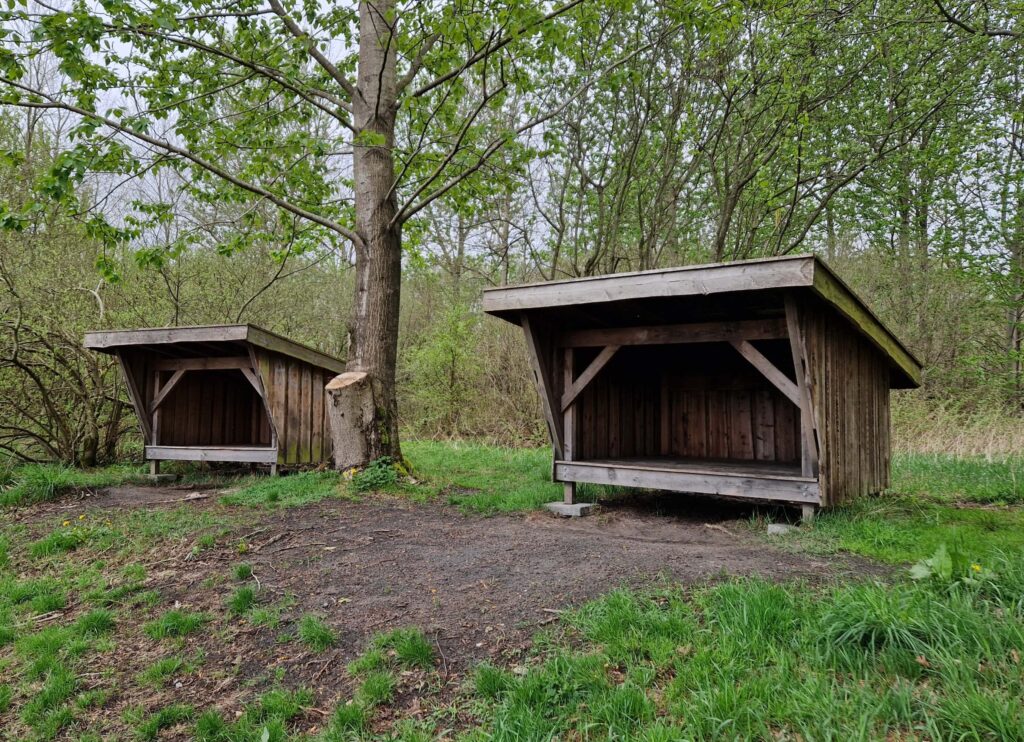 Sheltere ved Holtbjerg Sø shelterplads