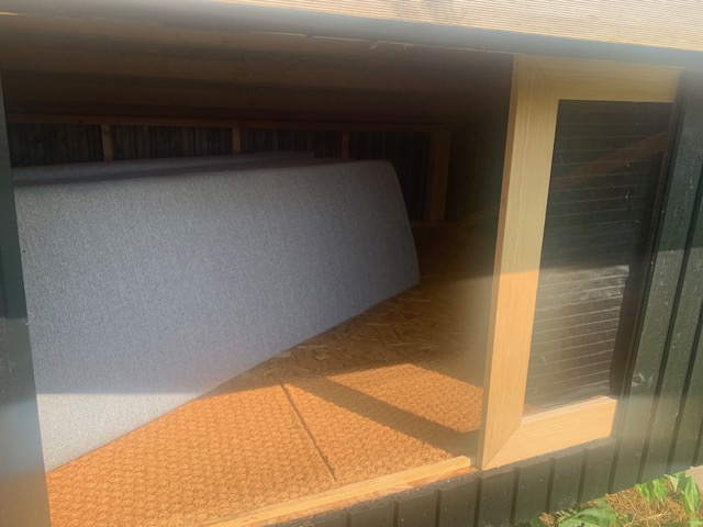 Privat shelter i Tved i nærheden af Begtrup Vig strand