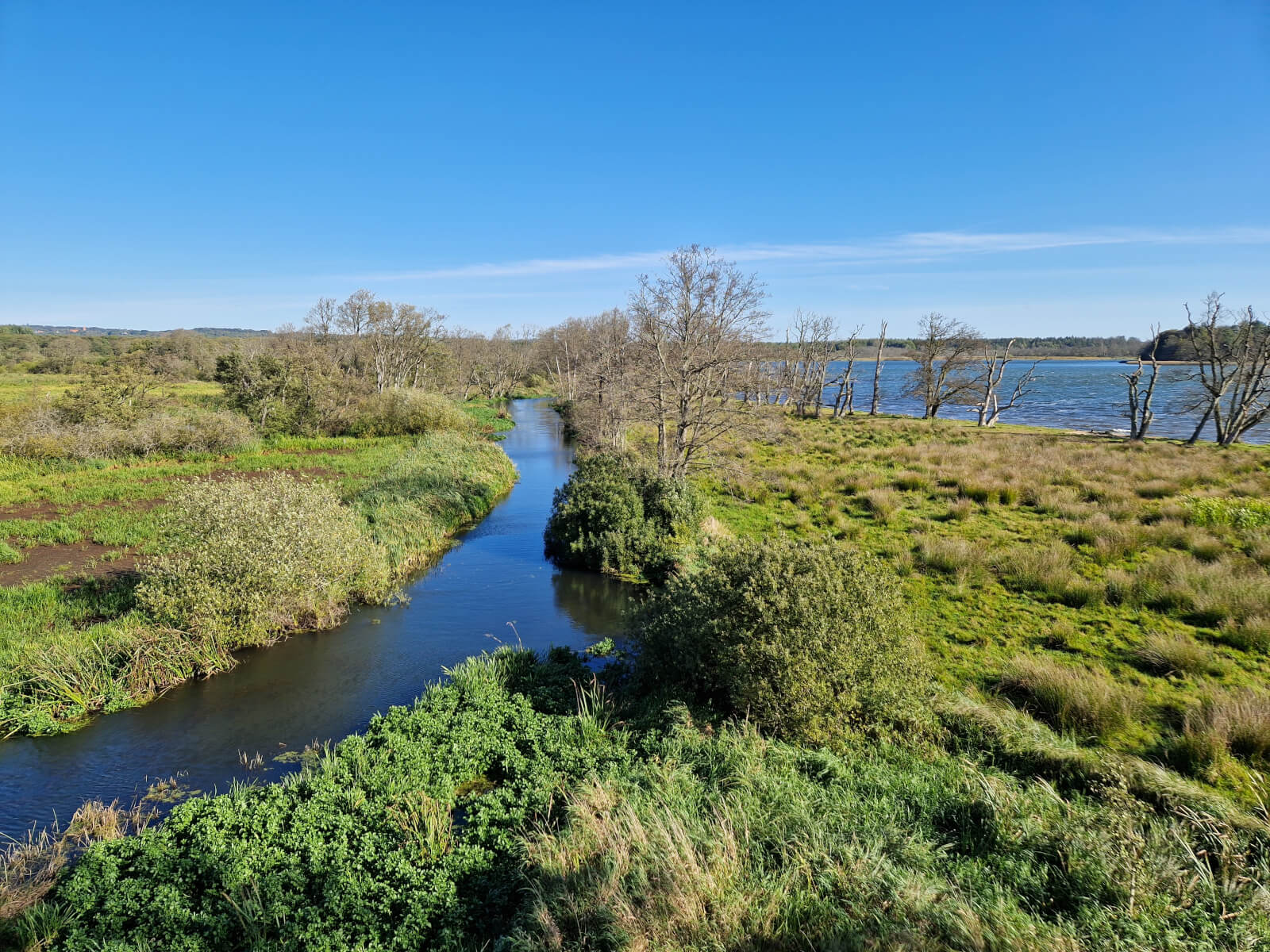 Gudenåen løber ind i Mossø